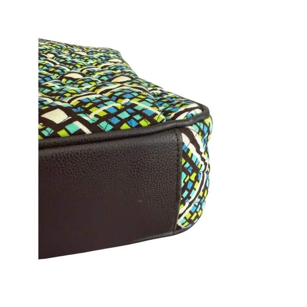 Vera Bradley Iconic Commuter Tote Padded Laptop Sleeve in Rainforest Pattern EUC